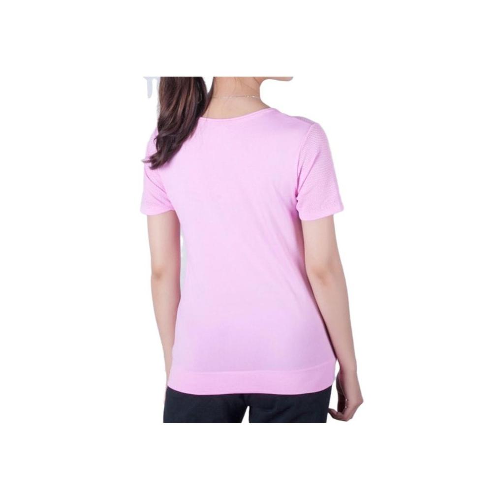 Nike Solid Color Round Neck Short Sleeve T-Shirt Women Tops Cherry-Blossom-Pink BQ9552-629