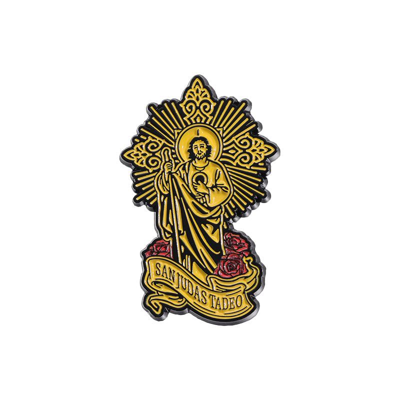 Inspired Vintage Gold Artistic Brooch With Playful Cartoon Character For Wear Stylish