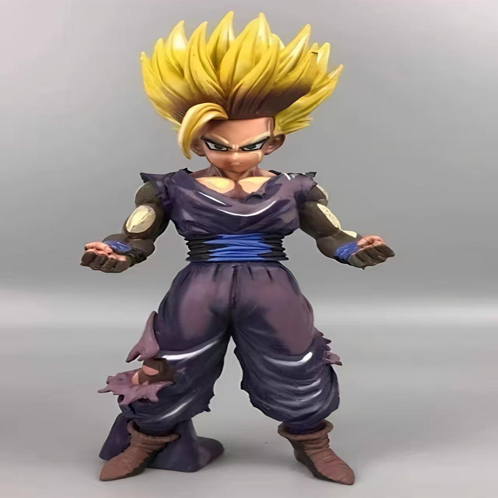 Anime Dragon Ball Z Comics Color Sun Gohan Super Saiyan Battle Damage Figure PVC Action Figure Doll Statue Collect Model Toys