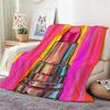 Art P-Pop Art Style Lipstick Beauty Throw Lightweight 240g Flannel Blanket Soft Skin-friendly for Summer Cooling