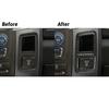 For RAM 1500 Carbon Fiber Interior 115V Outlet Control Cover Trim