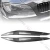 2PC Car Headlight Eyebrows Eyelids Lids Cover Trim ABS Plastic For BMW X6 E71 E72 X6M X5M E70 2008-2014 Not For X5