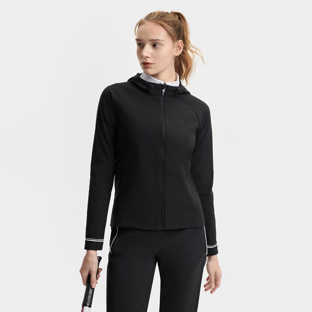 New FILA ATHLETICS SPORT 2025Q1 Jacket Women's Pitch Black A11W513505FBK