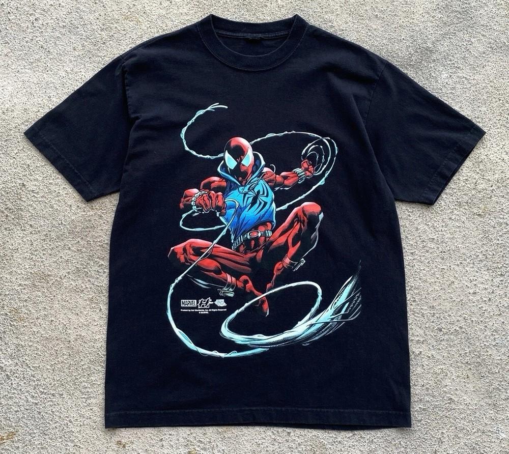 

90s Marvel Comics Spider-Man Comic Images T-Shirt Size S-5XL Unisex T-Shirt M