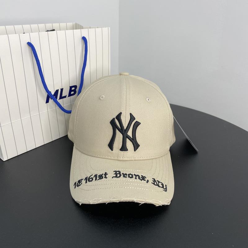 Verstellbare NY Yankees & LA Duckbill Baseballkappe mit festem Oberteil und großem Logo für Männer & Frauen