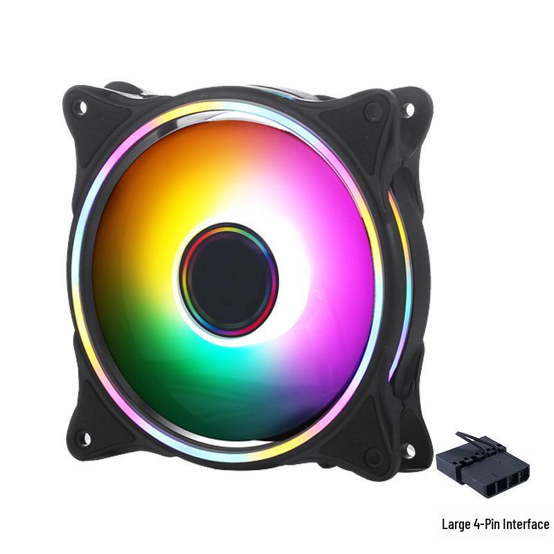 Silent LED 120mm 4-Pin Chassis Cooling Fan