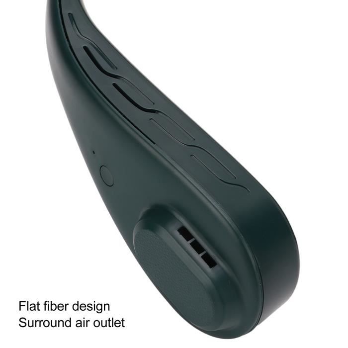 Ventilateur de cou - Zerone - Modèle sans lame - USB - Affichage numérique - 25 dB silencieux