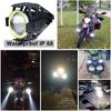 U7 Motorcycle Headlight 6000K Work Light Front Foglight for Truck SUV ATV LED Driving Lamp with Abgle Eyes Motorbike Spotlight