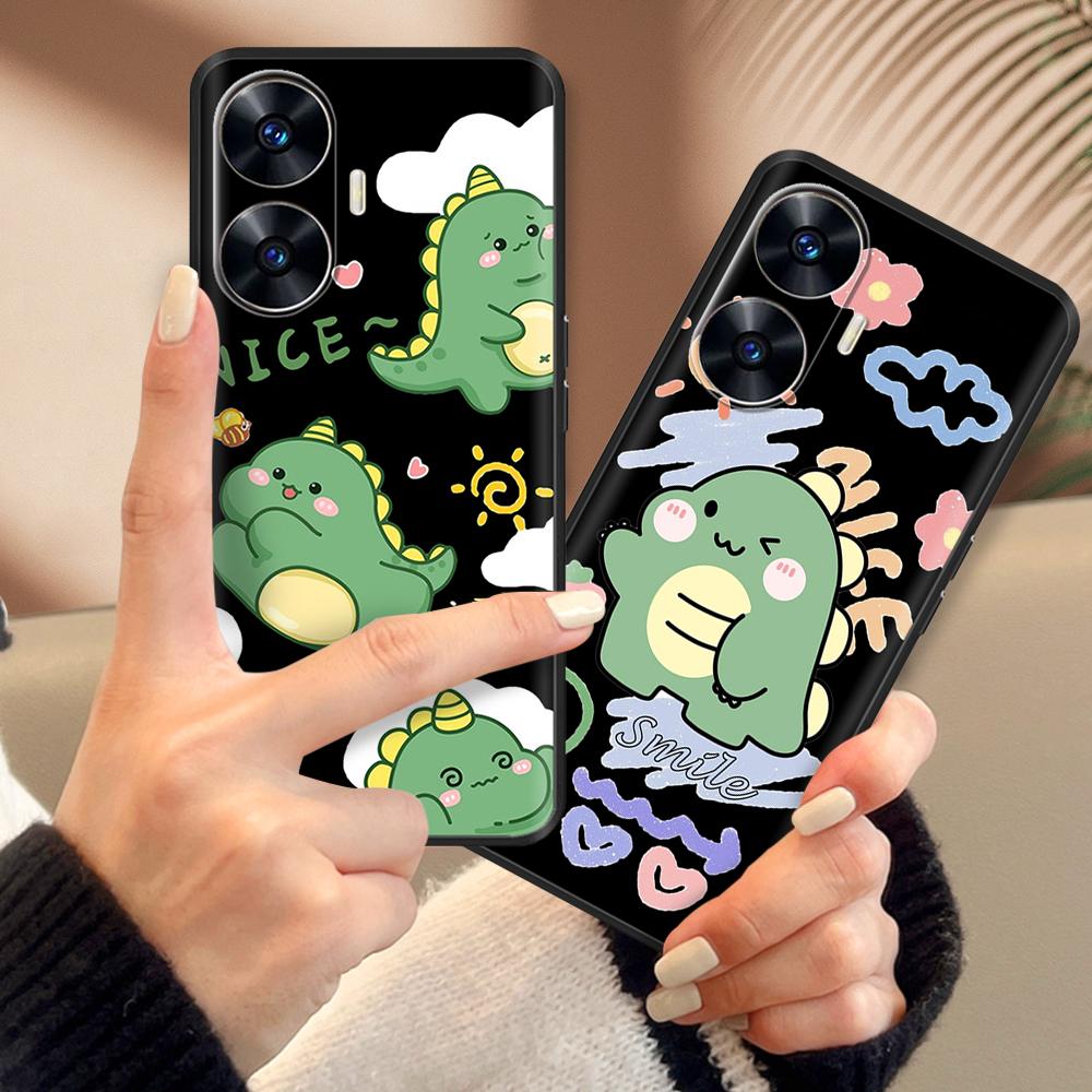 Θήκη Κινητού Για Realme C55 Μόδα Μαλακή Υγρή Σιλικόνη Πλήρης Προστασία Πίσω Κάλυμμα Για Realme Narzo N55 Θήκη C 55 RMX3710 Fundas