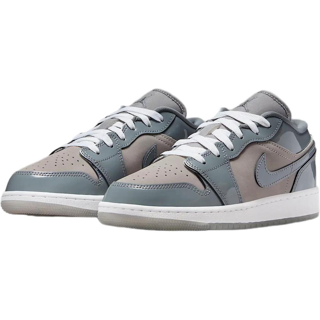 Air Jordan 1 Low SE GS Patent Cool Grey Medium Grey White Cool Grey HF3188-011