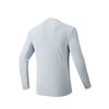 Anta Lightweight Warm Fleece Sports Simple Pullover Long Sleeve Knit Top Men tops Cerulean-Gray 152547401R-1