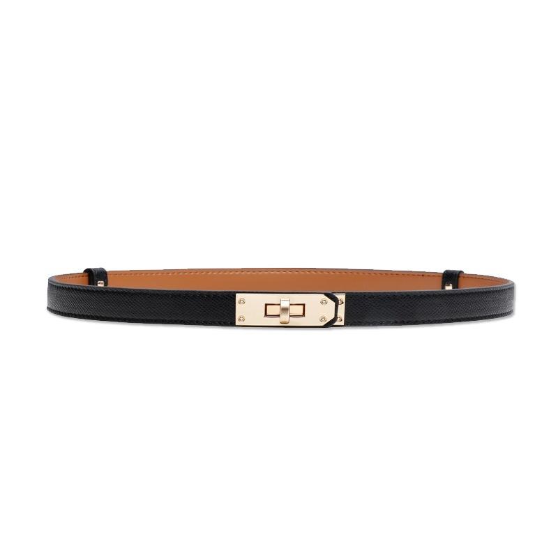 Double-Sided Head Layer Cowhide Belt Women's Fashion All-Match Four Seasons Recommended Clothes Accessories Free Size