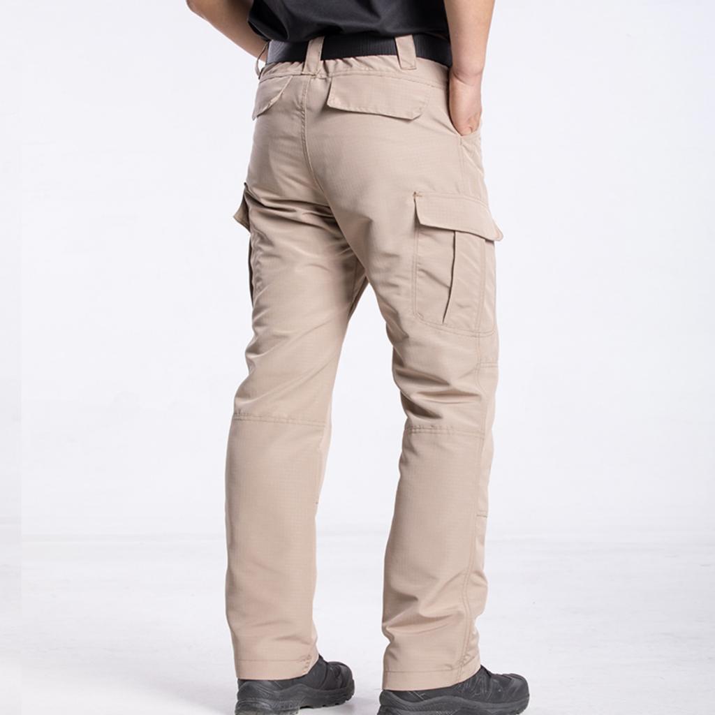 Mens Pants Ripstop Cargo Work Pants With Multi-pocket Water Resistant Breathable Hiking Camping Travel Fishing Construction Pants
