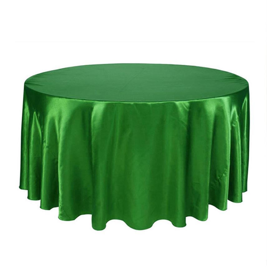 Satin Tablecloth Wedding Decoration Round Table Cover Cloth  Flexible Glass Table Protector Table Skirts Hotel Banquet Gold