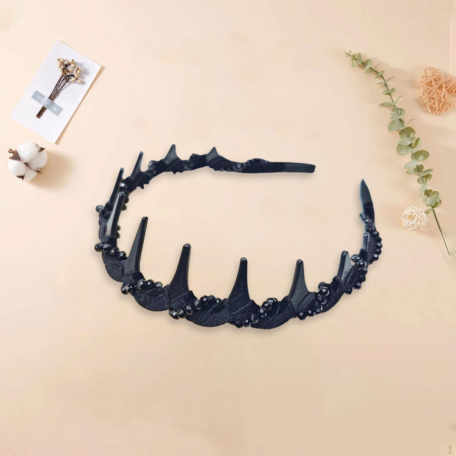 

Hair Accessories Headband with Comb for Women And Girls чорний