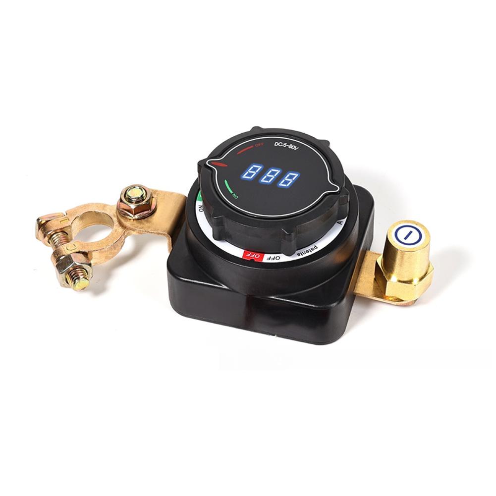 High Power Battery Disconnect Switch with Integrated Voltmeter for RV and Yacht Applications 300A 12V to 48V Compatible