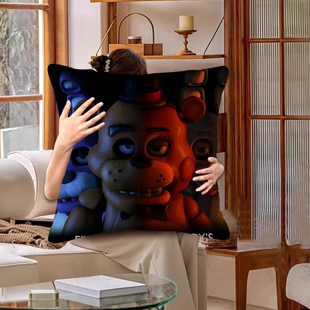 Five N-Nights At F-Freddys Fashion Maple Design Cushion Cover Happy Autumn Harvest Decor Holiday Decorati Pillow Cover
