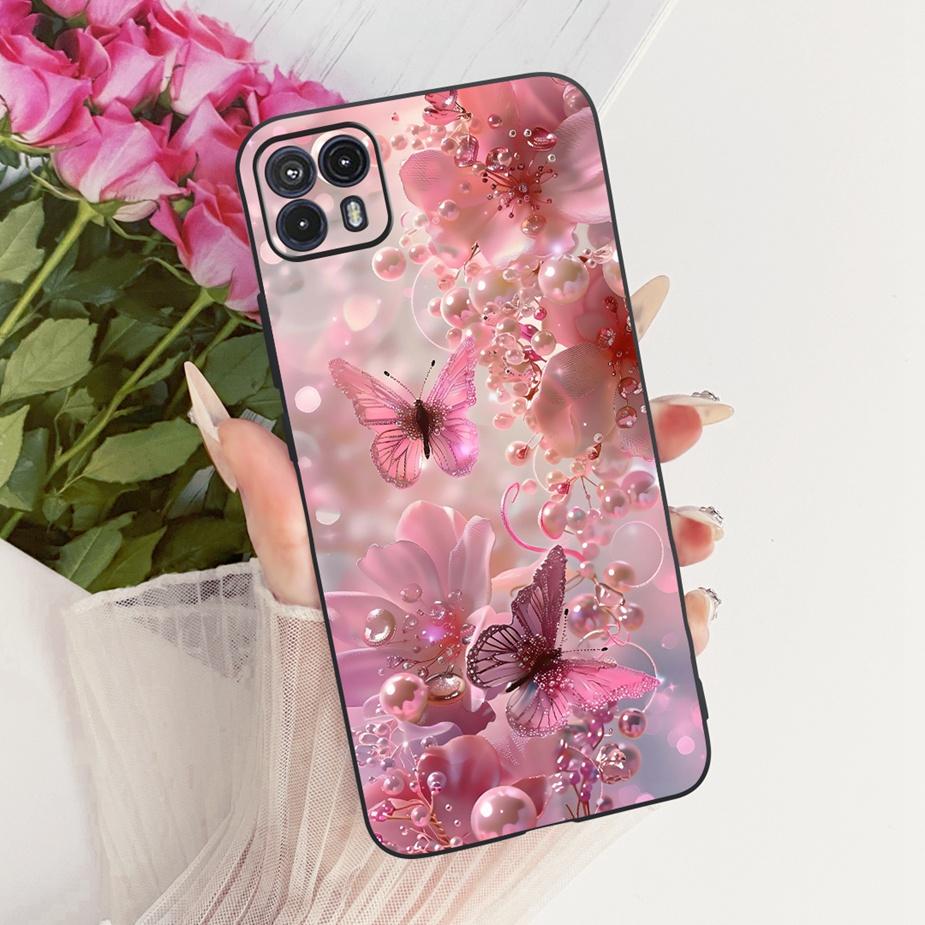 For Motorola Moto G50 5G Case XT2149-1 Luxury Bow Flowers Painted Cover Soft TPU Phone Case For Moto G50 MotoG50 5G Fundas Coque