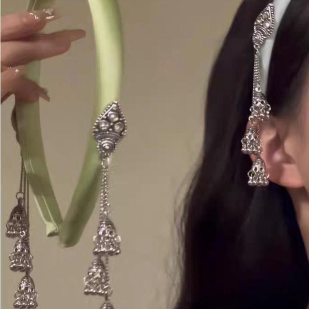 Schmetterling Ethnischer Stil Haarreif Kristall Perlen Stirnband Temperament Quaste Glocke Haarband Braut