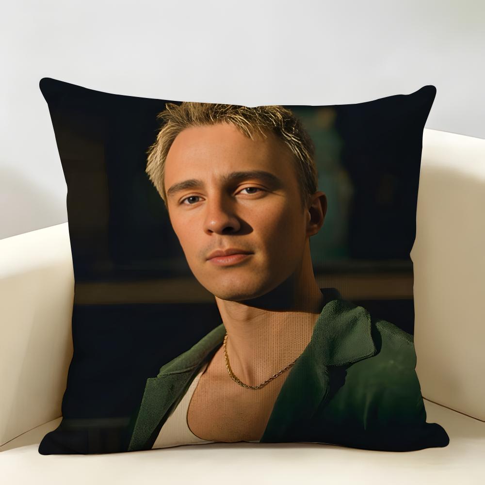 DDrews Starkey Singer Cushion Cover Natural Linen Organic Fabric DoubleSided Printing Room Sofa Decor Pillow Case