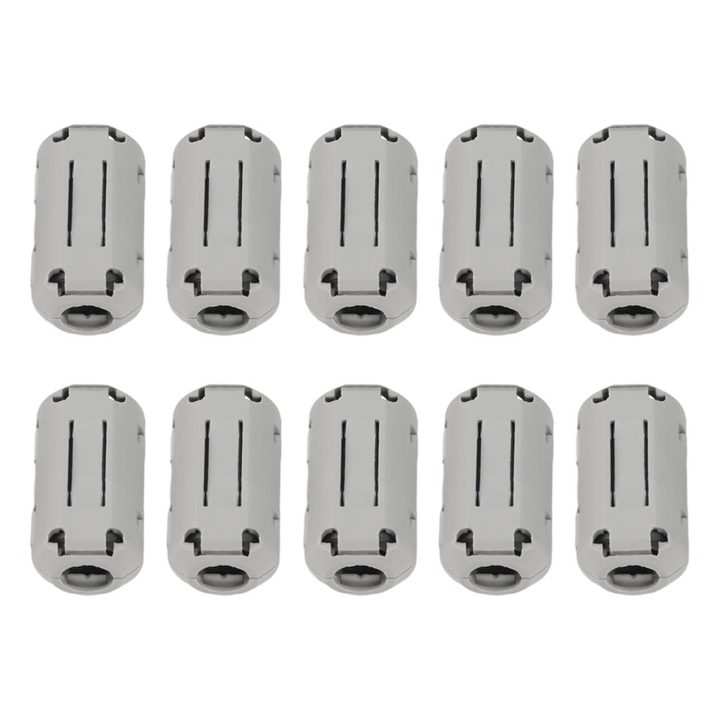 Ferrite Ring Core Clips 10 Pack for USB Mouse & Headphone Cables Minimizing Electromagnetic Interference Effectively