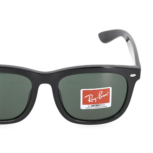 RayBan Vintage Square Sunglasses Sunglasses Black Unisex Injection Molded Sunglasses