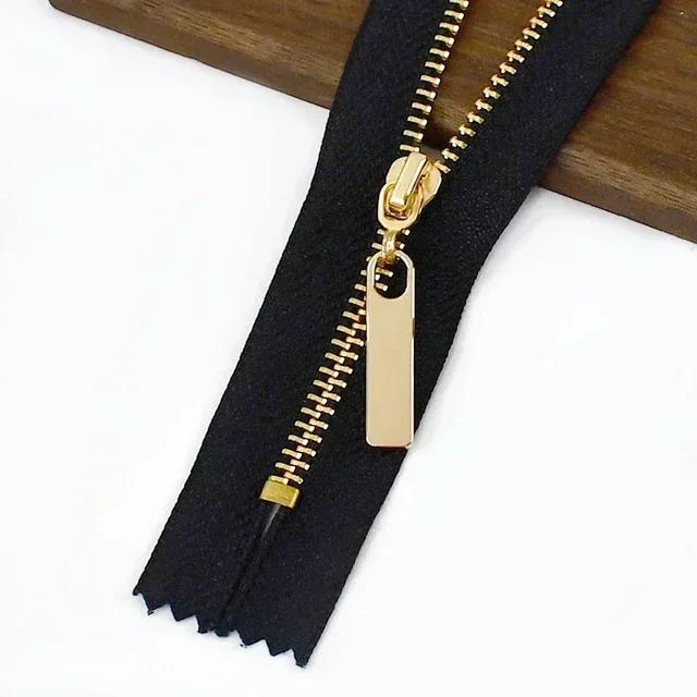 3Pc Meetee 15-70cm 3# Metal Zippers Auto Lock Zip for Clothes Purse Pocket Zipper Closures Repair Kit DIY Bag Sewing Accessories