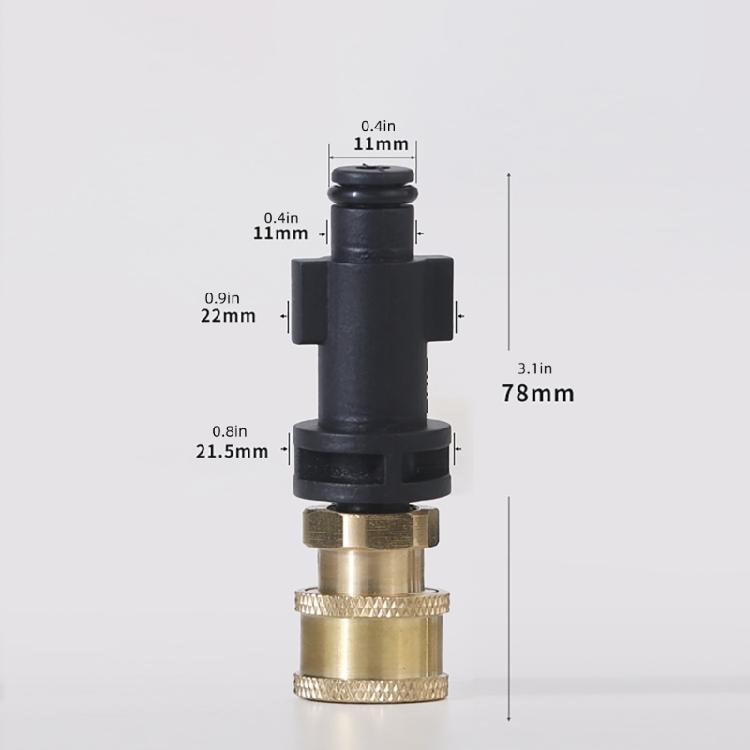 Easy To Use 1/4inch Foams Cannons Quick Connectors Foams  Attachments for Efficient Car Washing & Garden Watering