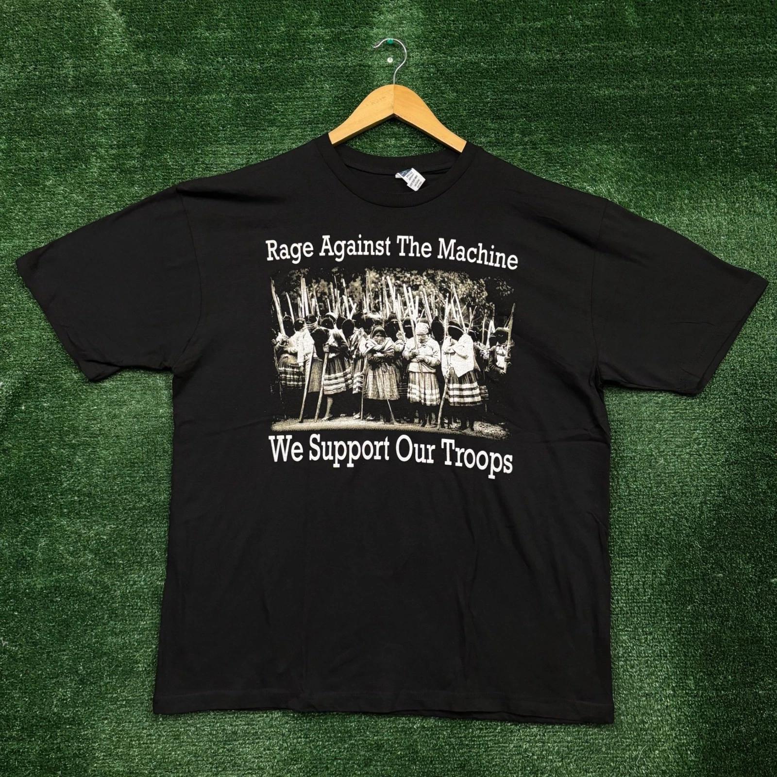 Rage Against the Machine We Support Our Troops Heavy Metal Band T-Shirt XL 4XL