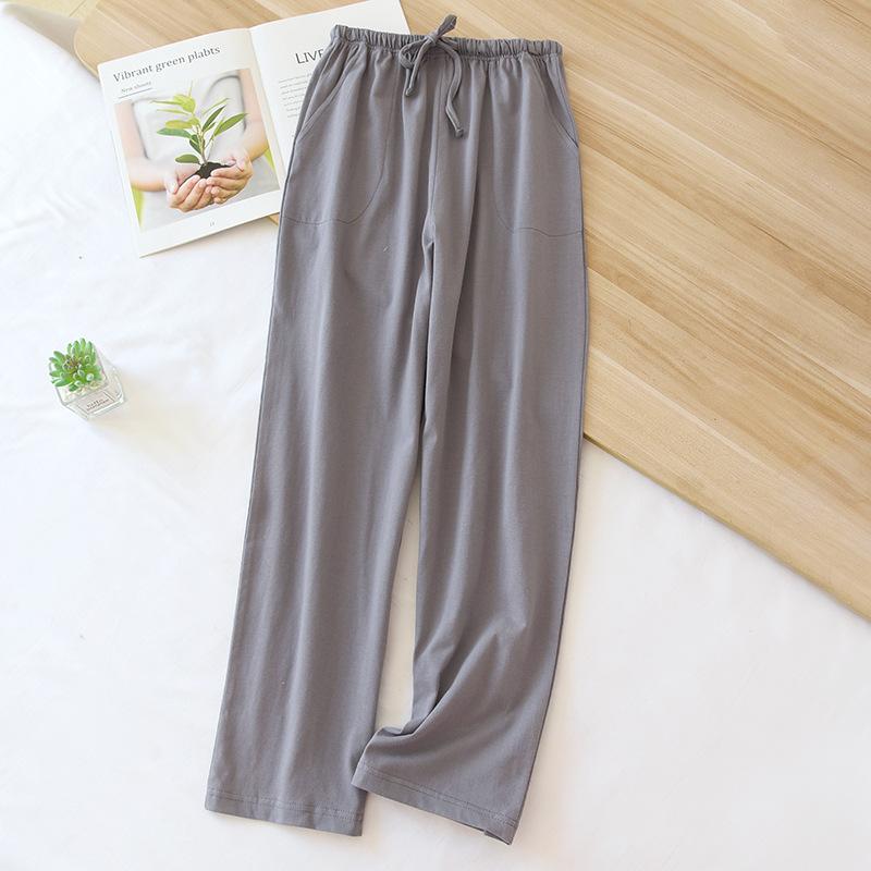 Women's Spring Summer Solid Thin Solid Colour Cotton Casual Sweatpants Long Pants