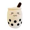Cute Boba Milk Tea Plush Toy Soft Stuffed Pearl Milk Tea Hug Pillow Cushion