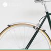 Bicycle Front Rear Fender Retro Fixed Gear Bike 700C Road Bicycle Fender Plastic and Aluminum Liner Fender Silver Black