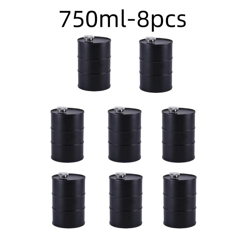 1Pc 25oz Water Bottle Drums Whisky  Portable Stainless Steel Hip Flask