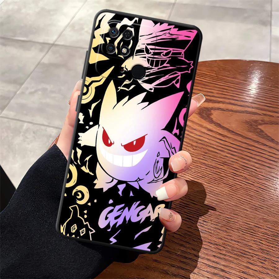 Case for Xiaomi Redmi A1 A2 Plus 12C A3 A5 9 14C 10 A4 K40 K80 Pro 13C Funda Phone Cover Cool Gengar Pokemon