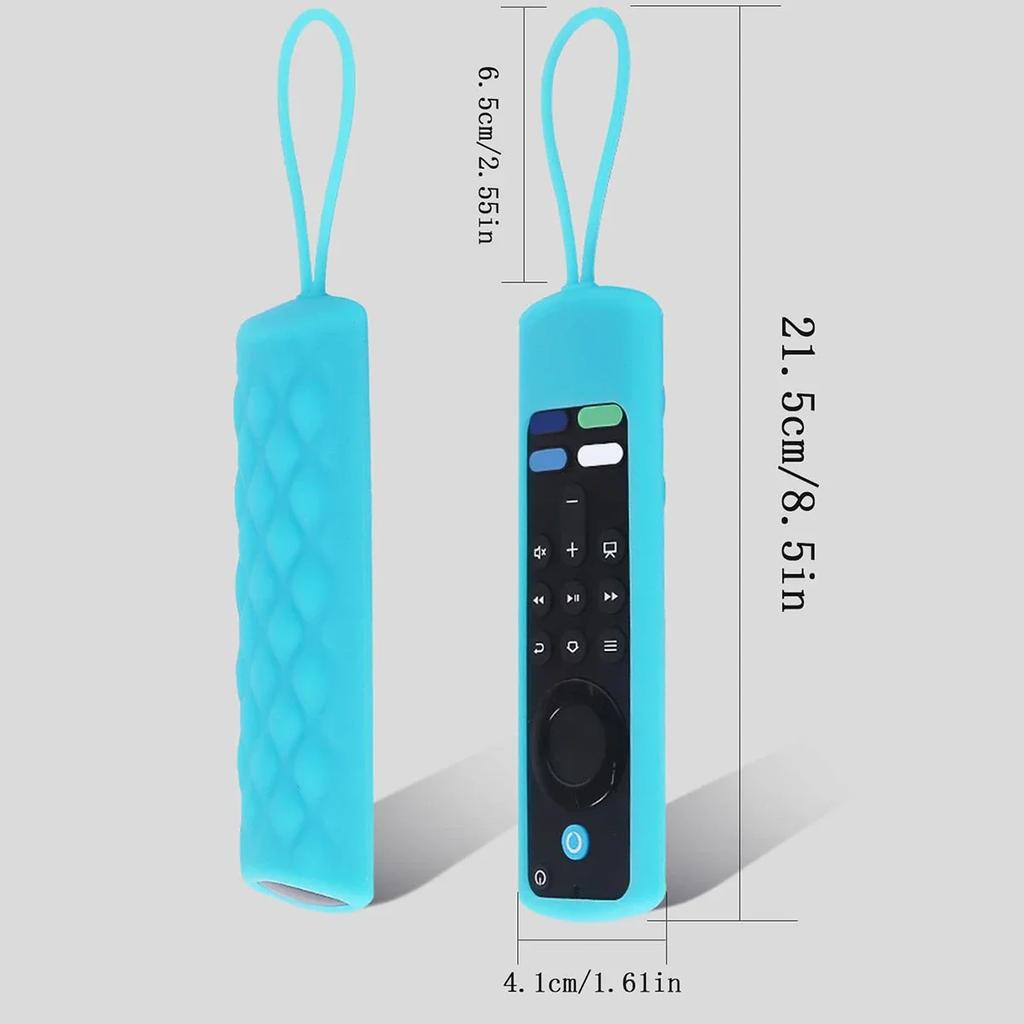 1pc - Luminous silicone cover for remote control, with hanging rope, suitable for fire tv4K TV remote control