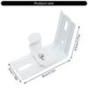 8Pcs Vertical Blind L Brackets White Iron Curtain Rails Clips for Easy and Secure Installation In Multiple Locations