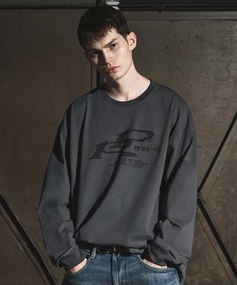 Peongkeupeijeu Pixel Pp L/S Tee Dark Gray