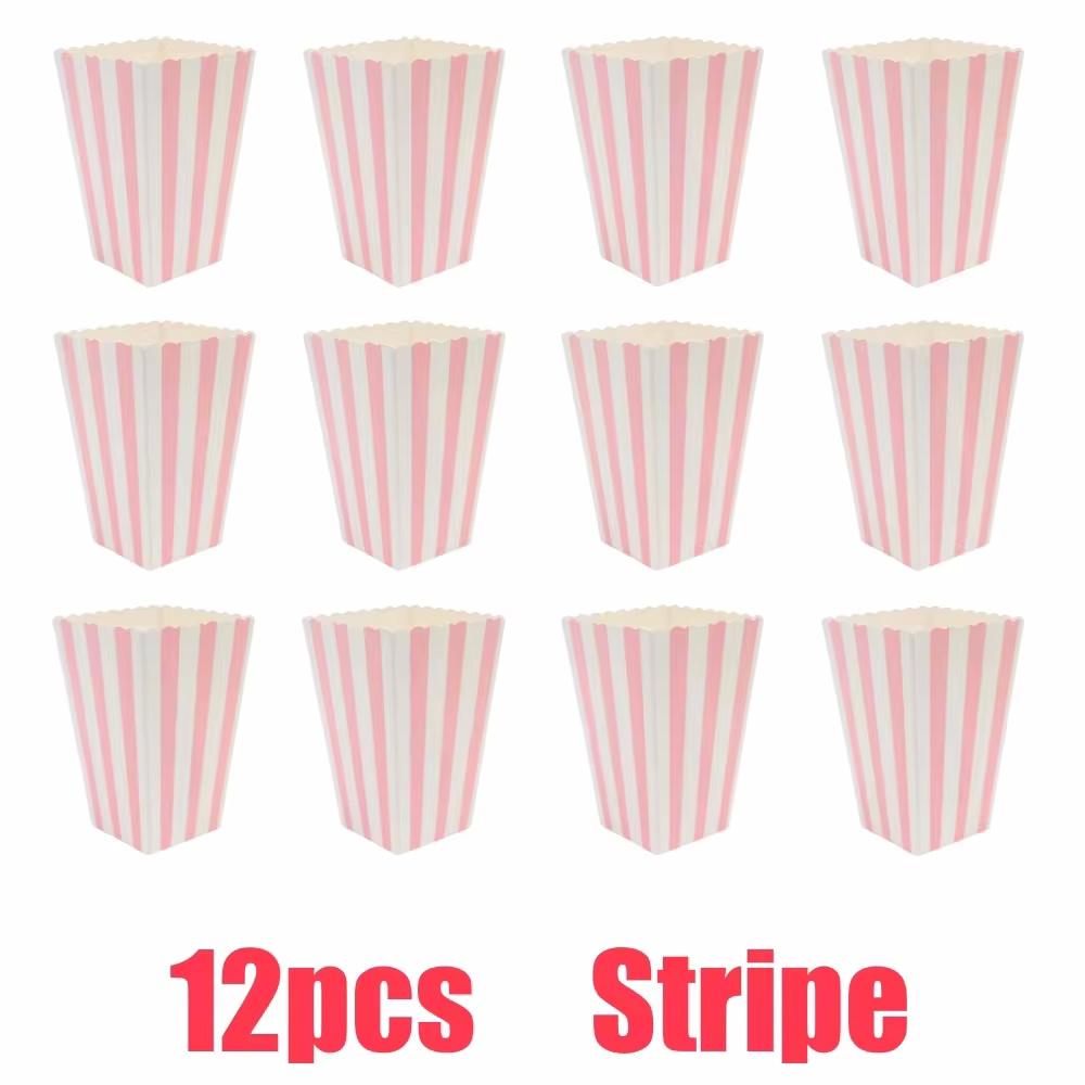 12pcs Cartoon Dinosaur Popcorn Box Candy Biscuit Packaging Bag For Birthday Party Decoration Cookie Animal Boxes Easter Gift