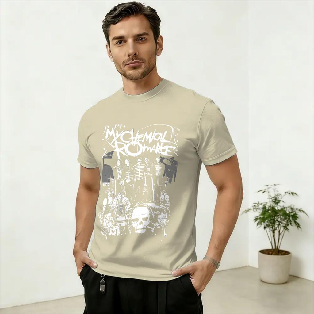 Unisex's T-Shirt MCR Band The Black Parade 2026 Tour Merch Fashion Cotton Tee Shirt Short Sleeve T Shirts Round Collar 4XL 5XL 6XL