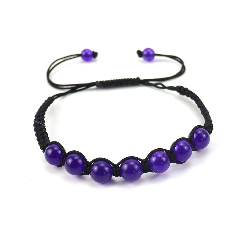 Fashion Creative Seven-Color Rainbow Men'S And Women'S Woven Bracelet Adjustable Bracelet Direct Sales B50