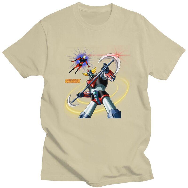 Custom Actarus Goldrake T-shirts voor Mannen Korte Mouwen Vrijetijds T-shirt UFO Robot Goldorak T-shirt 100% Katoen T-shirts Cadeau Idee