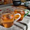Imitation Jade Handle Heat Resisting Glass Tea Pitcher Glass Tea Pot Fair Cup Cha Hai Chinese Kung Fu Tea Set Coffee Pot