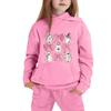 Kids Halloween Hoodie Pullover Sweatshirt with Ghost and Bow Print Long Sleeve Casual Top for Boys Girls