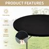 Solid Color Round Table Cover Elastic Picnic Table Cloth Durable Table Protector  Party Decor