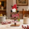 Wooden Holiday Signs for Home Christmas Table Decoration, Rustic Tabletop Sign, Vintage Farmhouse Decorative Tiered Tray Decor Desktop Plaque