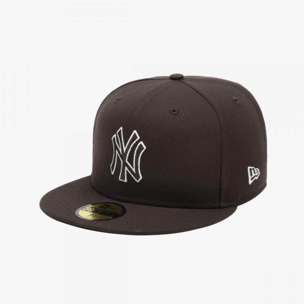 New Era New York Yankees Fitted Cap Brown Suede 14881542 BROWN/718