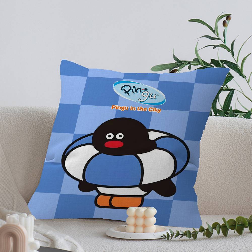 Cartoon Cute PPingu PPenguin Cm Cushion Cover Pillow Cover Decor Pillowcase Home Pillowcase for Couch Pillow