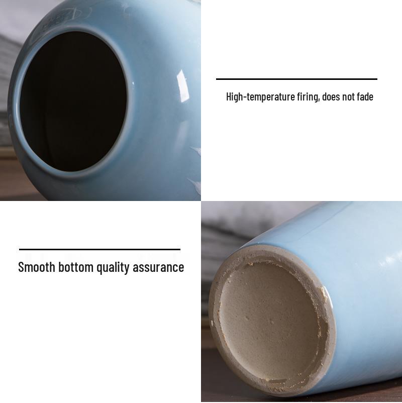 Moderní čínská keramická váza na sušené květiny – Kreativní domácí dekorace