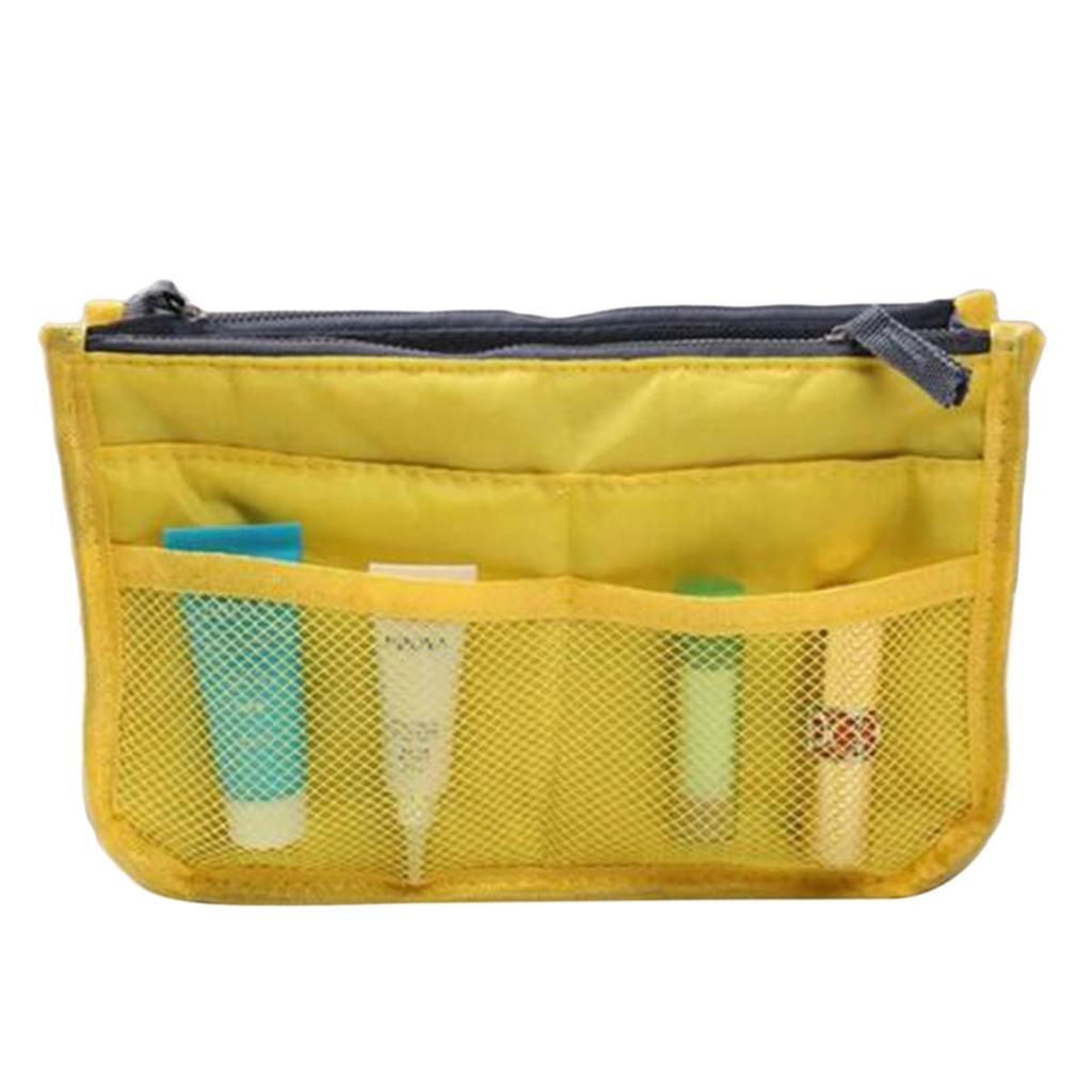 Multi Functional Large Capacity Makeup Bag Portable Double Zipper Toiletries Travel Storage Bag Mommy Bag Multi Pocket Cosmetic Tote