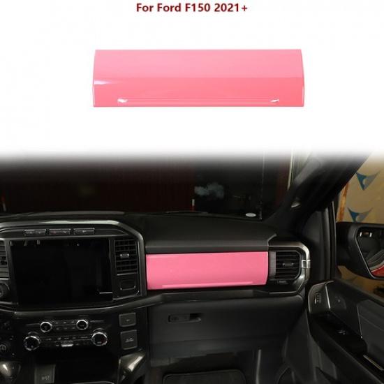Pink Dashboard Co-pilot Panel Cover Trim Bezels For Ford F150 + Accessories
